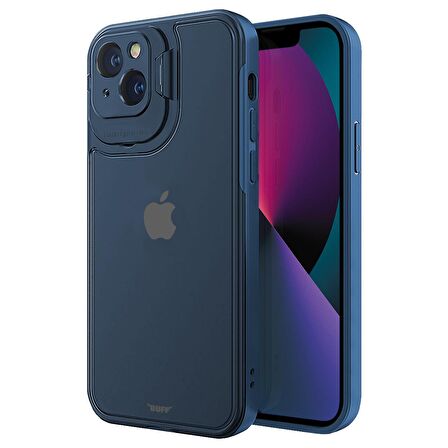 Buff iPhone 13 Mini Hybrid Corner Kılıf Blue