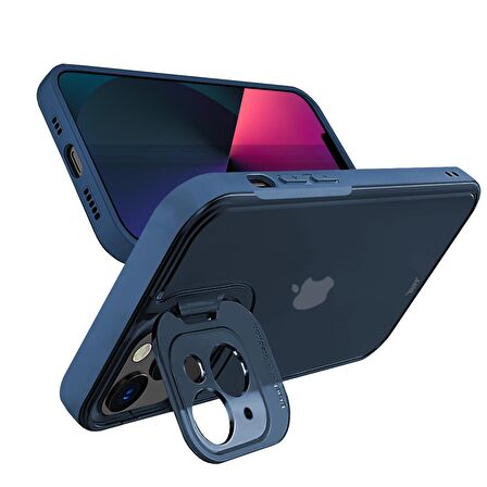Buff iPhone 13 Mini Hybrid Corner Kılıf Blue