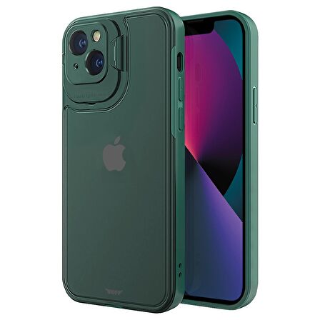 Buff iPhone 13 Mini Hybrid Corner Kılıf Green
