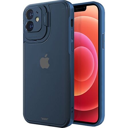 Buff iPhone 12 Hybrid Corner Kılıf Blue
