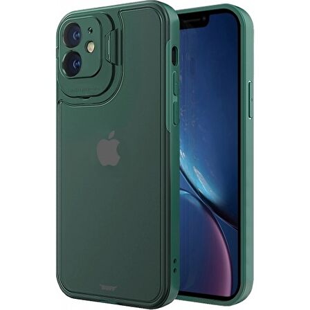 Buff iPhone 11 Hybrid Corner Kılıf Green