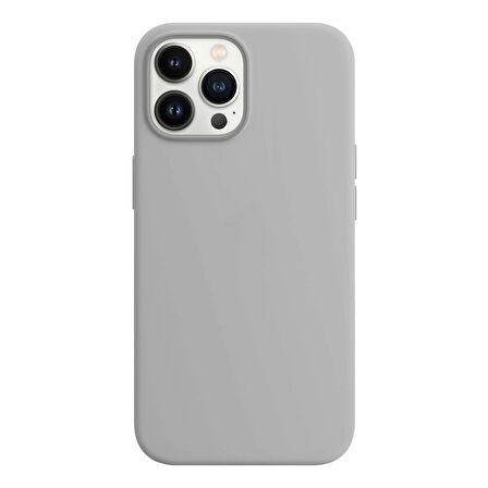 Buff iPhone 13 Pro Max Rubber S Kılıf Gray