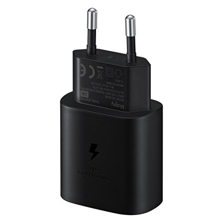 Buff Type-C 25 Watt Hızlı Şarj Aleti Siyah