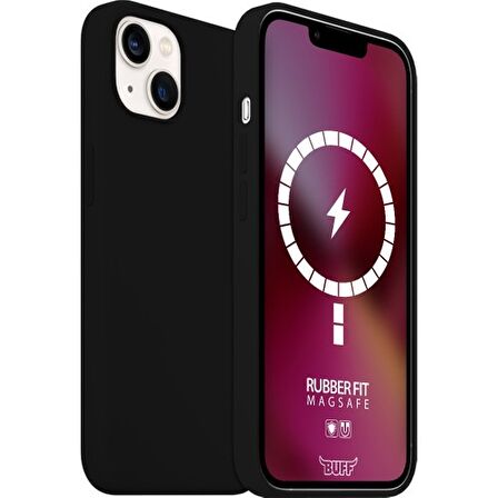 Buff iPhone 13 MagSafe Rubber Fit Kılıf Black