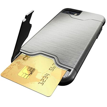 Buff iPhone SE 2022 Slim Folder Kılıf Silver