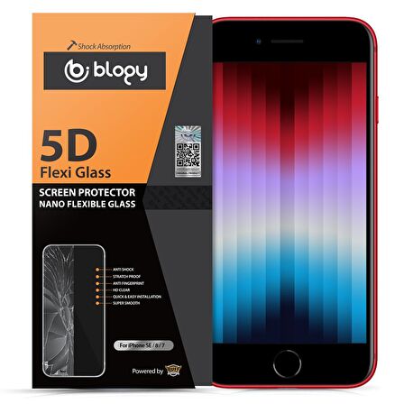 Buff Blogy iPhone SE Flexi 5D Ekran Koruyucu