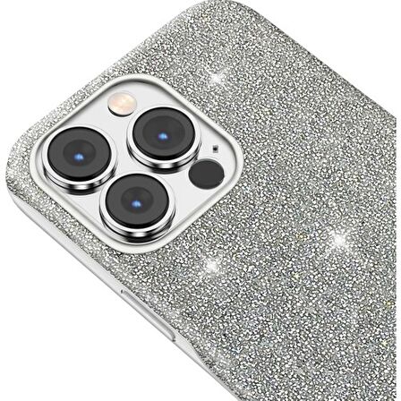 Buff iPhone 13 Pro Max Diamond Series Kılıf Light Silver