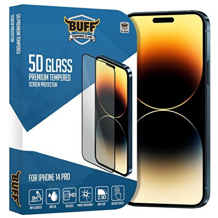 Buff iPhone 14 Pro 5D Glass Ekran Koruyucu