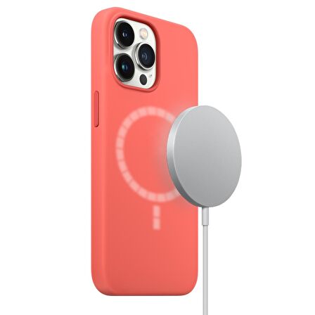Buff iPhone 13 Pro MagSafe Rubber Fit Kılıf Pink Pomelo
