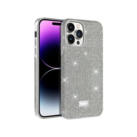 Buff iPhone 14 Pro Max Diamond Series Kılıf Light Silver