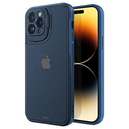 Buff iPhone 14 Pro Hybrid Corner Kılıf Mavi