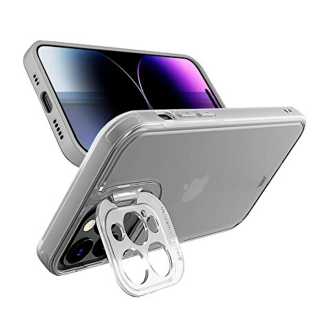 Buff iPhone 14 Pro Max Max Hybrid Corner Kılıf Beyaz
