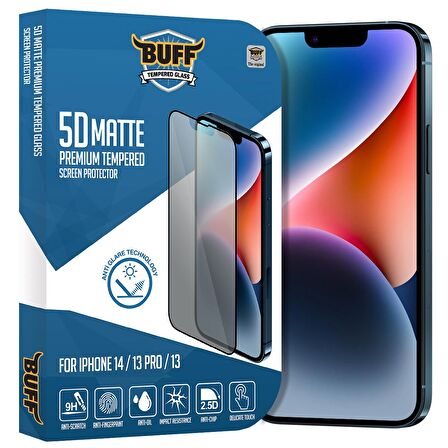 Buff iPhone 14/13 Pro/13 5D Matte Ekran Koruyucu