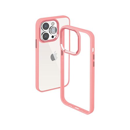 Buff iPhone 14 Pro Max New Air Bumper Kılıf Pink