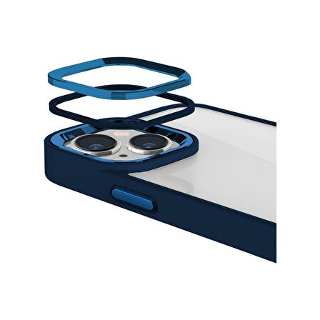 Buff iPhone 14 New Air Bumper Kılıf Blue