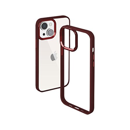 Buff iPhone 14 New Air Bumper Kılıf Plum