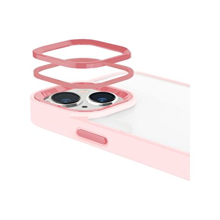 Buff iPhone 14 New Air Bumper Kılıf Pink