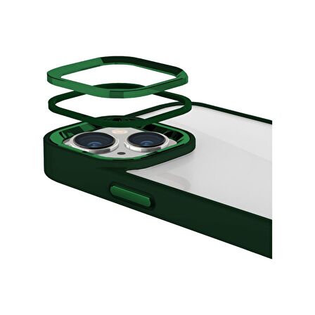 Buff iPhone 14 Plus New Air Bumper Kılıf Green