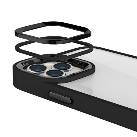 Buff iPhone 13 Pro Max New Air Bumper Kılıf Black