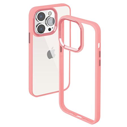 Buff iPhone 13 Pro Max New Air Bumper Kılıf Pink
