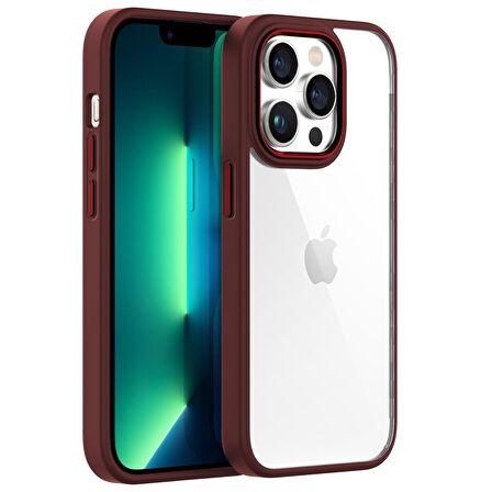 Buff iPhone 13 Pro Max New Air Bumper Kılıf Plum