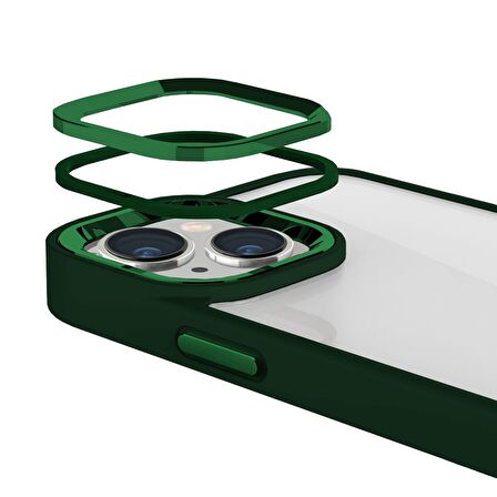 Buff iPhone 13 New Air Bumper Kılıf Green