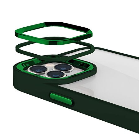 Buff iPhone 12 Pro Max New Air Bumper Kılıf Green