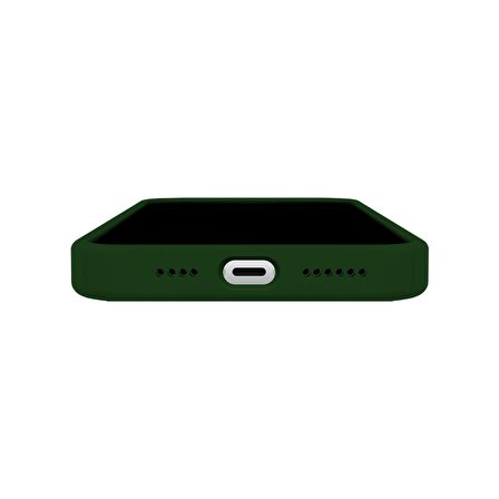 Buff iPhone 14 Pro Max Rubber Fit Kılıf Dark Green