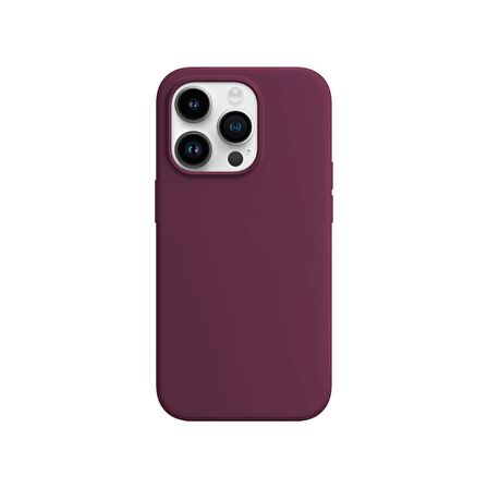 Buff iPhone 14 Pro Max Rubber Fit Kılıf Plum
