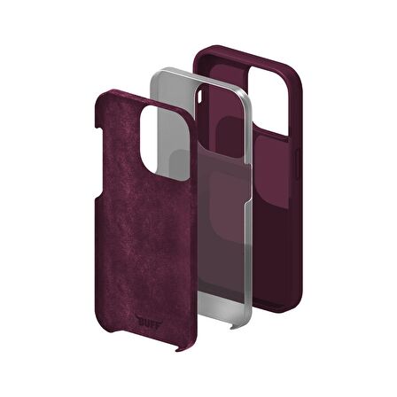 Buff iPhone 14 Pro Max Rubber Fit Kılıf Plum