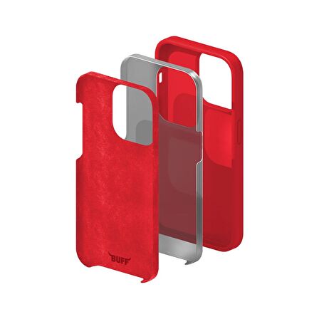 Buff iPhone 14 Pro Max Rubber Fit Kılıf Red