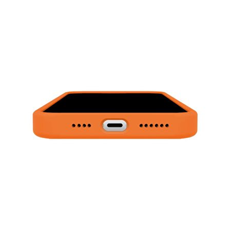 Buff iPhone 14 Plus Rubber Fit Kılıf Light Orange