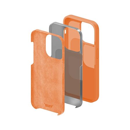 Buff iPhone 14 Plus Rubber Fit Kılıf Light Orange