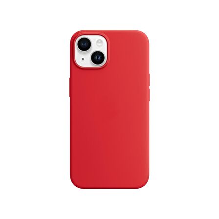 Buff iPhone 14 Plus Rubber Fit Kılıf Red