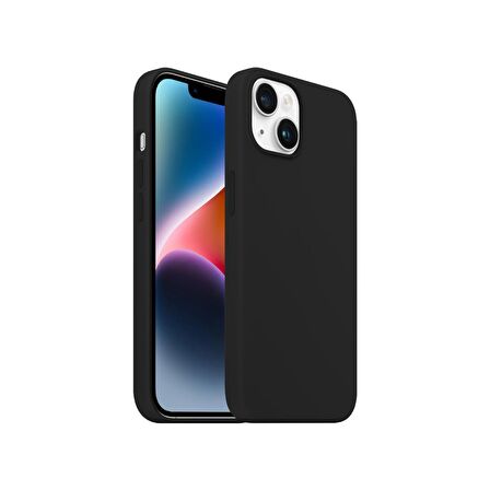 Buff iPhone 14 Rubber Fit Kılıf Black