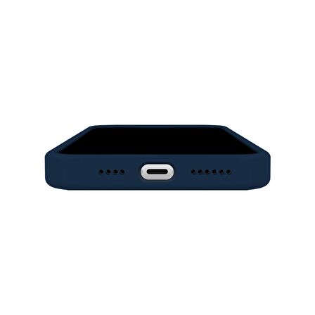 Buff iPhone 14 Rubber Fit Kılıf Navy Blue