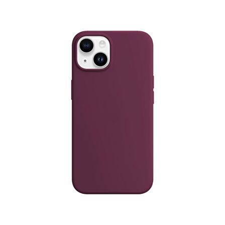 Buff iPhone 14 Rubber Fit Kılıf Plum