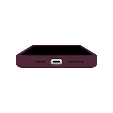 Buff iPhone 14 Rubber Fit Kılıf Plum
