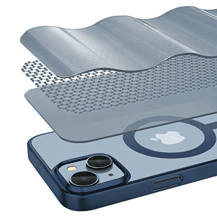 Buff iPhone 14 MagSafe Slim Fit Case Dark Blue
