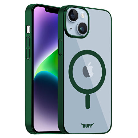 Buff iPhone 14 Plus MagSafe Slim Fit Case Dark Green