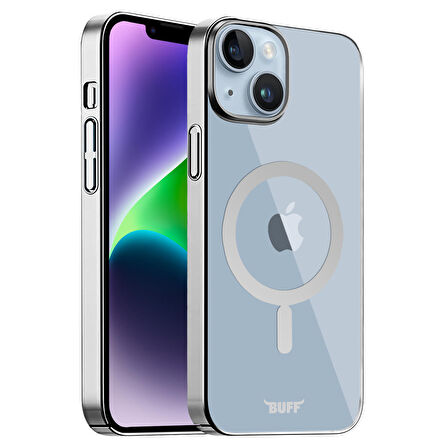 Buff iPhone 14 Plus MagSafe Slim Fit Case Silver