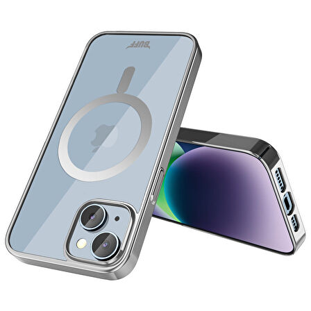 Buff iPhone 14 Plus MagSafe Slim Fit Case Silver