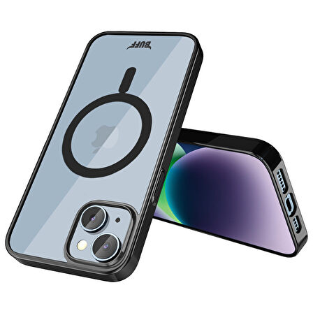 Buff iPhone 14 Plus MagSafe Slim Fit Kılıf Black