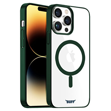 Buff iPhone 14 Pro MagSafe Slim Fit Case Dark Green