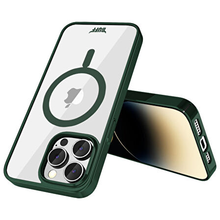 Buff iPhone 14 Pro MagSafe Slim Fit Case Dark Green