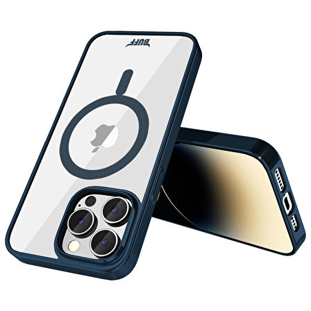 Buff iPhone 14 Pro MagSafe Slim Fit Case Dark Blue