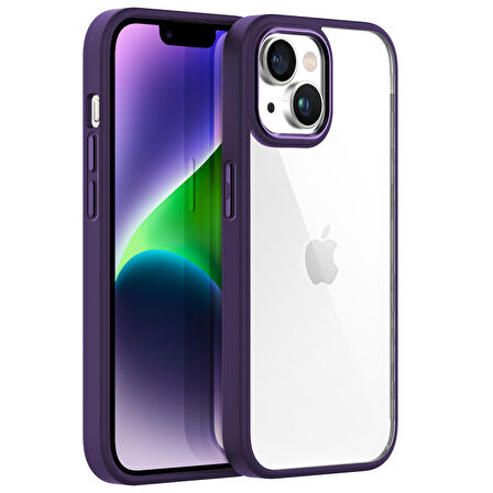 Buff iPhone 14 Plus New Air Bumper Kılıf Purple