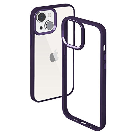 Buff iPhone 14 New Air Bumper Kılıf Purple