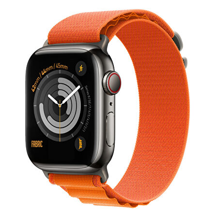 Buff Apple Watch Uyumlu Fabric Band 42/44/45mm Orange 