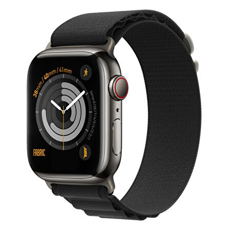 Buff Apple Watch Uyumlu Fabric Band 38/40/41mm Black 